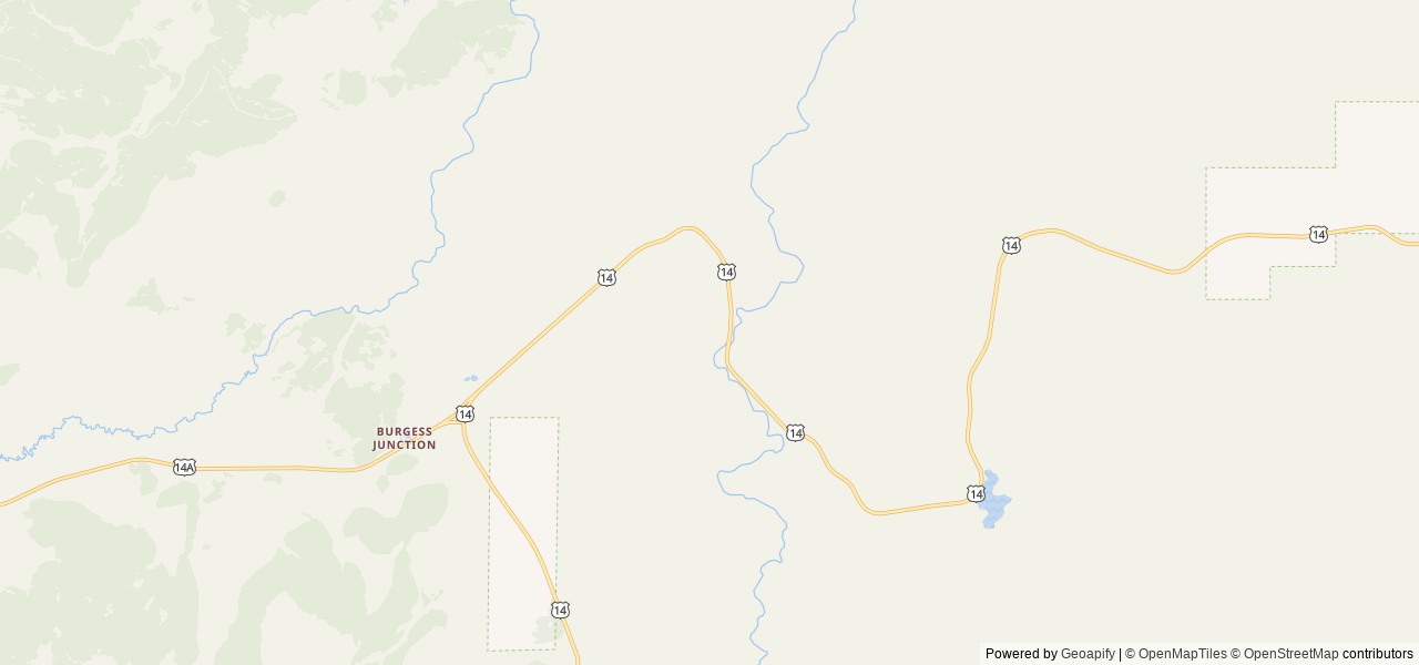 Map of Pine Island Group Area location at Dayton, WY, United States
