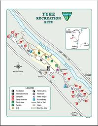 Tyee Campground Map.