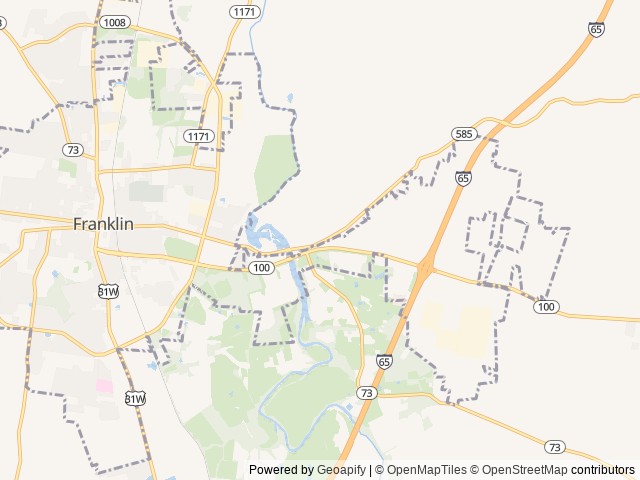Map for Painless Camper Rental near Franklin, TN