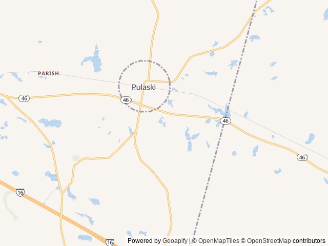 Map of Livin On Wheels RV Park location at Metter, GA, United States