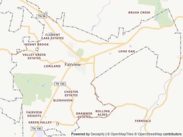 Map for Travel Trailer by Sugartrails : Your Memory Maker near Fairview, TN