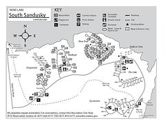 Campground Map, South Sandusky