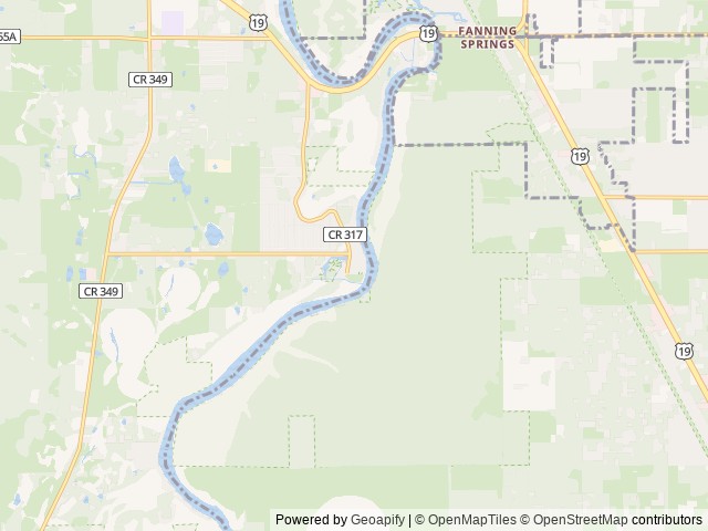 Map of Hinton Landing location at Old Town, FL, United States