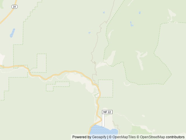 Map of West Sullivan location at Metaline Falls, WA, United States