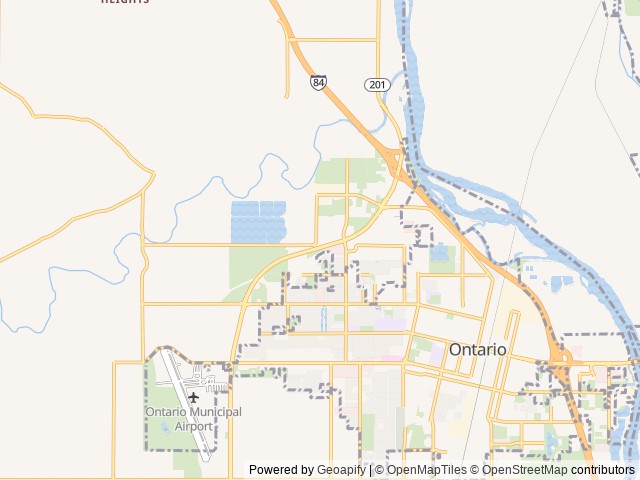 Map for Happy Trails Family Camper near Ontario, ID