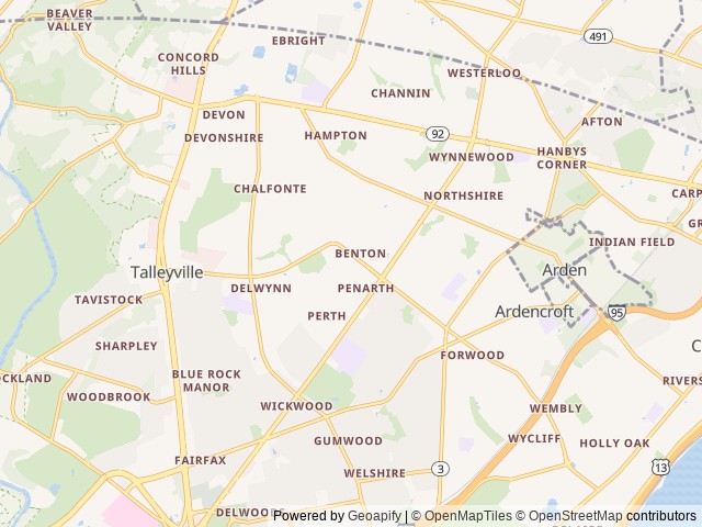 Map for 2022 Dutchmen RV Coleman Light 3215BH near Wilmington, PA