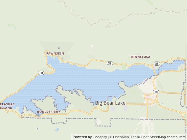 Map of Lighthouse Trailer Resort & Marina location at Big Bear City, CA, United States