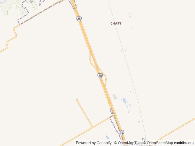 Map of Texas RV Park Resort location at Abbott, TX, United States