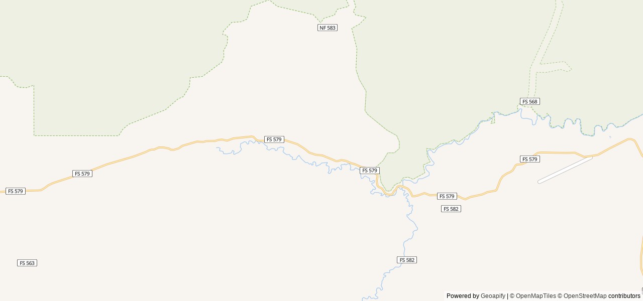 Map of Elk Creek Cabins location at Lowman, ID, United States