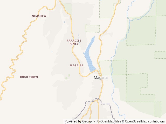 Map of Paradise Pines RV Park location at Magalia, CA, United States