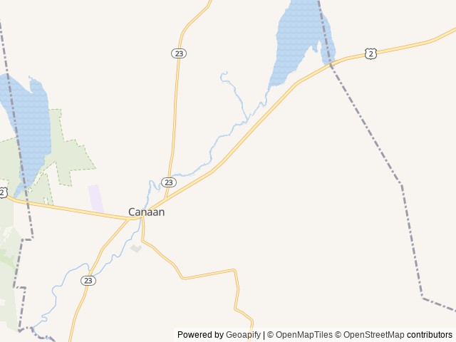 Map of Skowhegan/Kennebec Valley KOA location at Skowhegan, ME, United States
