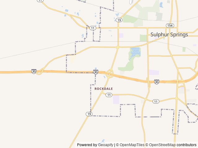 Map of Love's RV Hookup-Sulphur Springs TX 738 location at Sulphur Springs, TX, United States