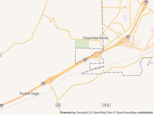 Map of Rock Springs / Green River KOA Journey location at Rock Springs, WY, United States