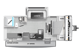 Full bunks★SLIDEOUT ★NEW★outdoor kitchen