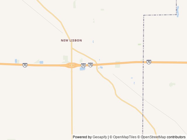 Map of All My Family & Friends Campground location at Straughn, IN, United States