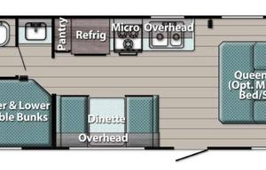 Family bunkhouse 2022 Gulf Stream Ameri-Lite 248BH
