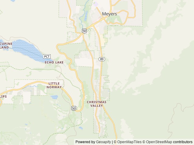 Map for Tahoe RV Rental | Delivery Available | Sleeps 6-8 near South Lake Tahoe, CA