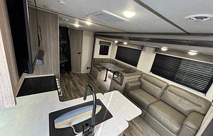 Keystone Passport Sleeps 8 comfortably.