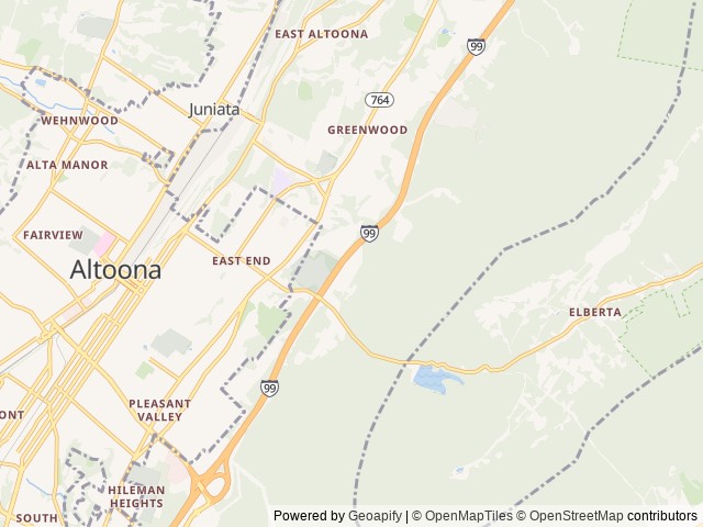 Map for 2014 Chevy RV of Altoona- Super Clean! near Altoona, PA