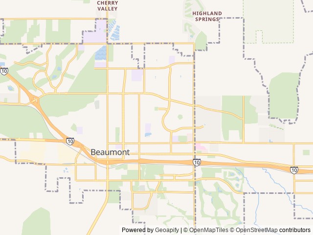 Map for 2022 Grand Design Reflection 311BHS near Beaumont, CA