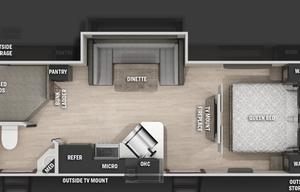 2022 Forest River Grey Wolf BUNKHOUSE 23DBH