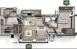 37’ bumper pull travel trailer