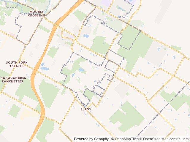 Map of COTA RV Park location at Austin, TX, United States