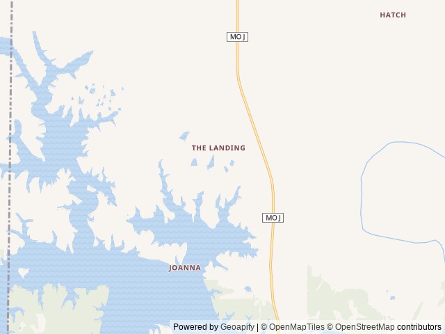 Map of Jellystone Park™ Mark Twain Lake location at Monroe City, MO, United States