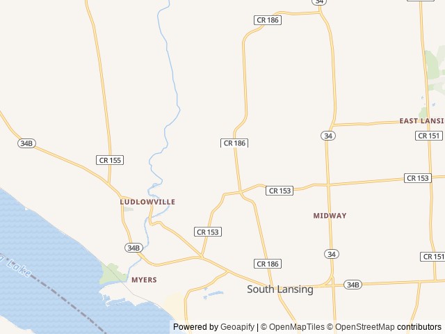 Map for Jayflight 30' Bunkhouse near Lansing, NY