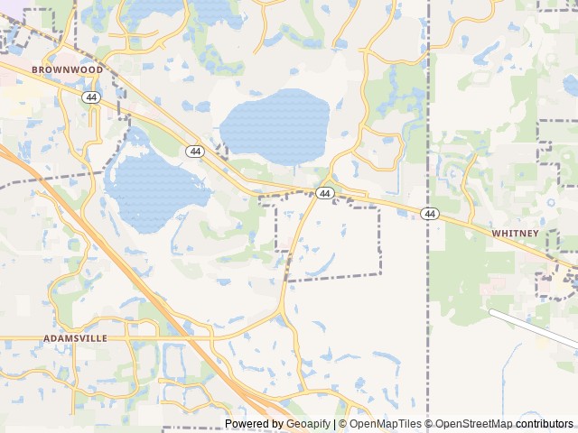 Map of Rails End Wildwood location at Wildwood, FL, United States