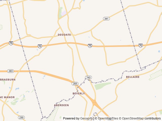 Map of Hershey Road Campground location at Elizabethtown, PA, United States
