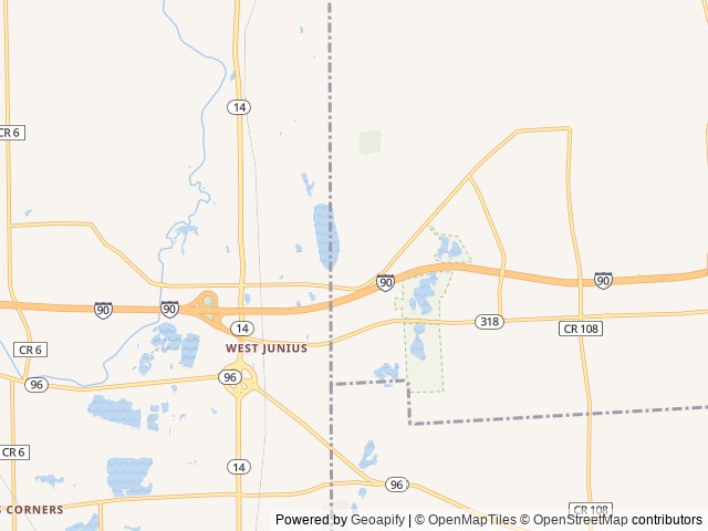 Map for The Happy Camper | Luxury Glamping Getaway near Phelps, NY