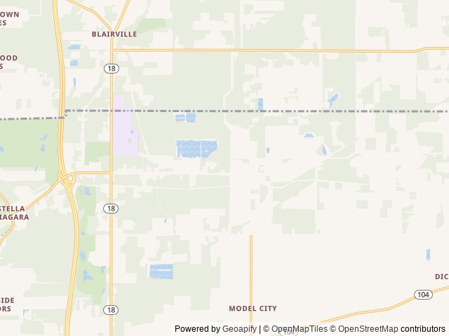 Map of Niagara Falls North / Lewiston KOA Journey location at Youngstown, NY, United States
