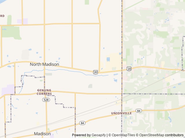 Map for 2019 inTech RV Luna Lite near Akron, OH