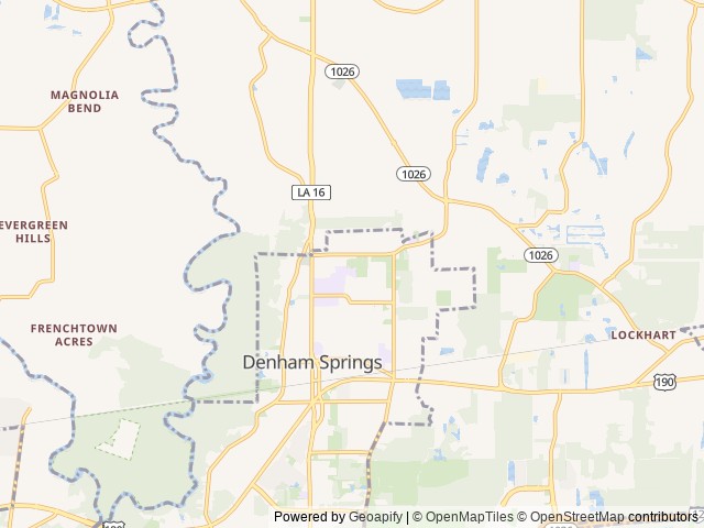 Map for 2017  Forest River Georgetown near Denham Springs, LA