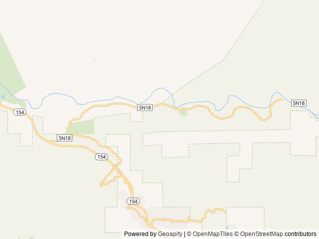 Map of Fremont Campground location at Santa Barbara, CA, United States