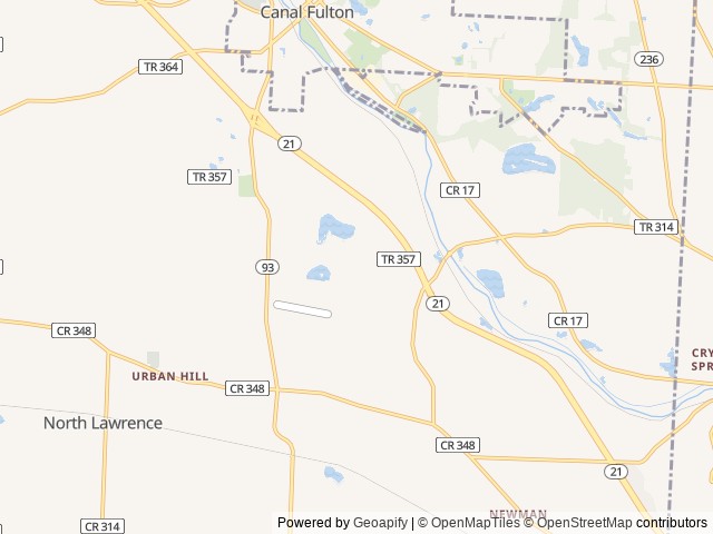 Map of Clay's Resort Jellystone Park™ location at Navarre, OH, United States