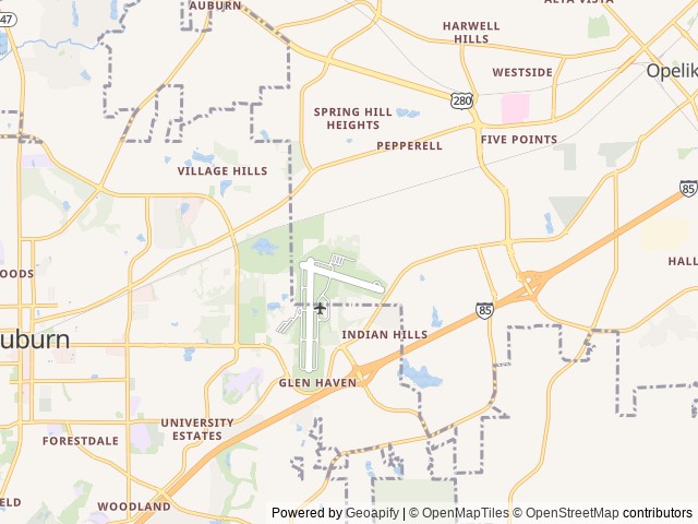 Map for 2020 Gulf Stream RV Envision 21TBD near Opelika, AL