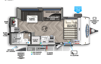 2022 Forest River RV Salem FSX 170SSX