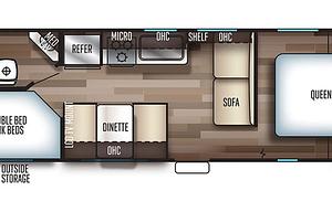 2024 Forest River RV Cherokee Grey Wolf 26DJSE