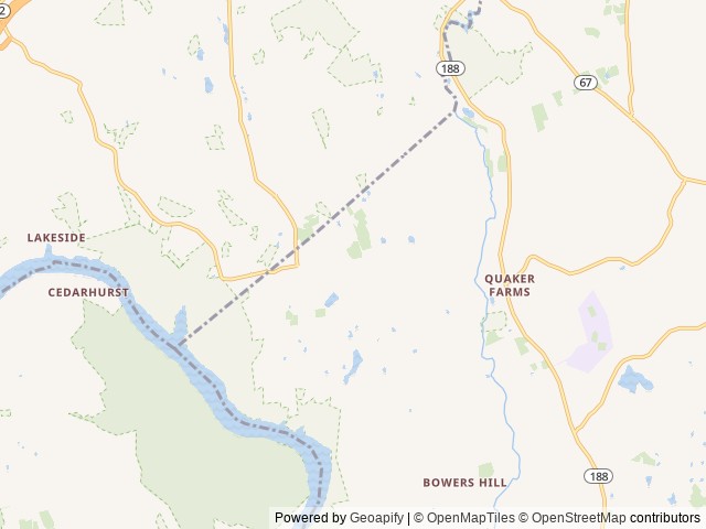 Map for The Dog's Vacation House near Oxford, MA