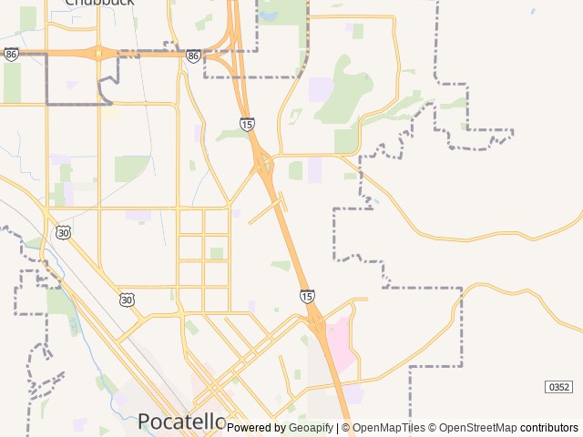 Map for 2008 Winnebago Outlook 31C near Pocatello, UT