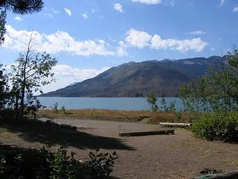 Jackson Lake from the Lizard Creek Campground