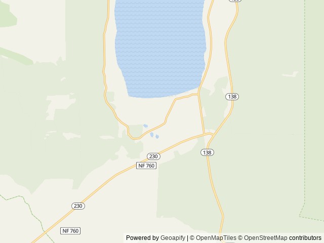 Map of Broken Arrow Campground location at Idleyld Park, OR, United States