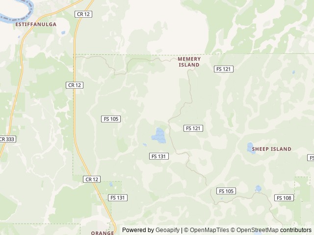 Map of Camel Lake Campground location at Bristol, FL, United States