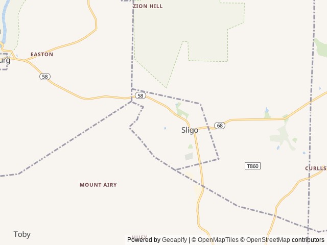 Map for 2021 Jayco Travel Trailer – Sleeps 10 near Sligo, PA