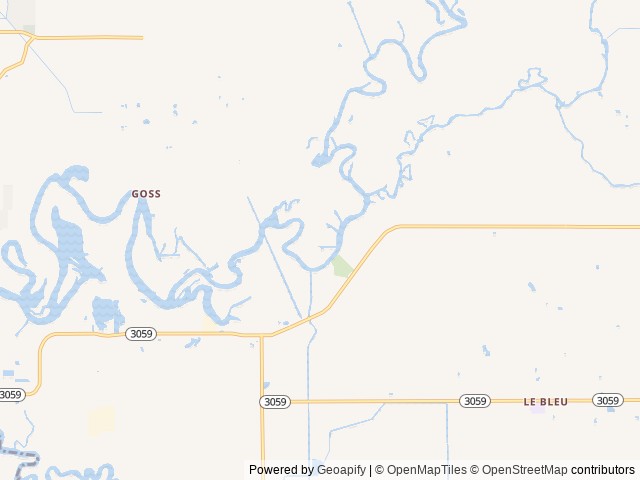 Map of White Oak Park location at Lake Charles, LA, United States