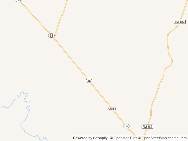 Map of Texas Station RV Park location at Morgan, TX, United States