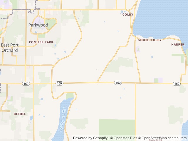 Map for Easy Getaway near Port Orchard, WA