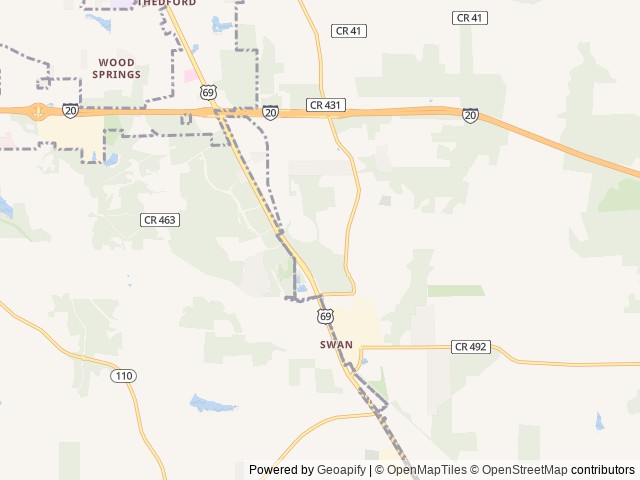Map of Field of Dreams RV Resort location at Tyler, TX, United States